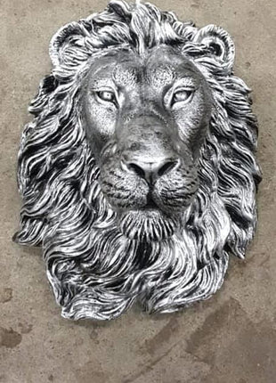 Leeuwenkop zilver