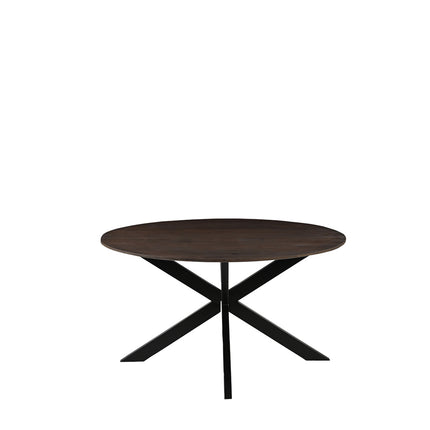 Eetkamertafel Otis - Espresso - Mangohout - 140 cm - Rond