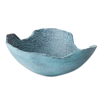 Schaal Decoratief Blauw Patina Middel