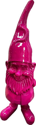 Tuinkabouter 1 Meter - Kabouter Tuin - Cadeau - Fuchsia - 100 cm