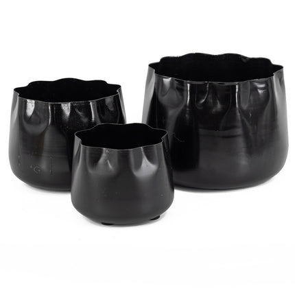 Vaas metaal 3 pcs