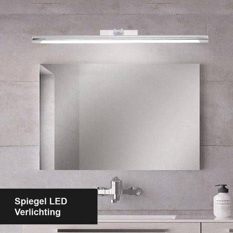 Spiegellamp - Spiegel Verlichting - Spiegelverlichting - Badkamer - Chroom - 55 cm