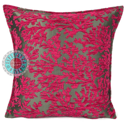 Hardroze coral kussenhoes ± 45x45cm -