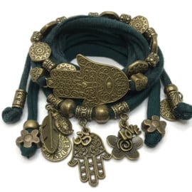 Set Hamsa dark green
