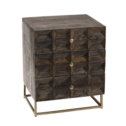Alec bedside dark brown