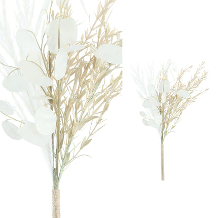 Bosje witte zilveren dollar bladeren