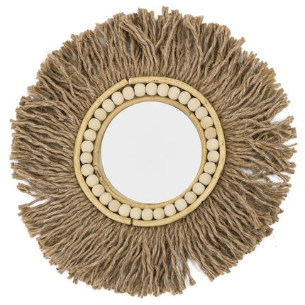 Spiegel rond jute