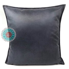 Velvet kussen metallic antraciet grijs 45 x 45 cm