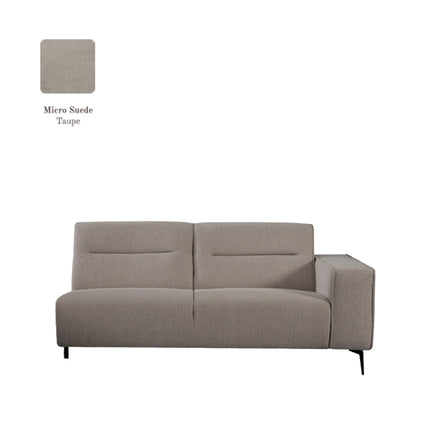 Bank Nero - Taupe - Micro Suede