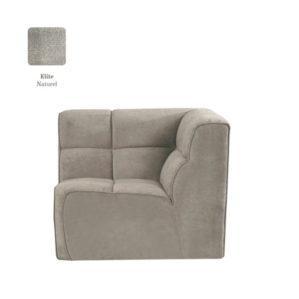 Bank Valentino - Naturel - Stof - Hoek