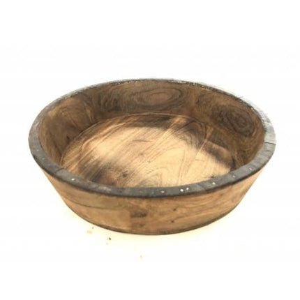 Bowl teak hout 28 cm