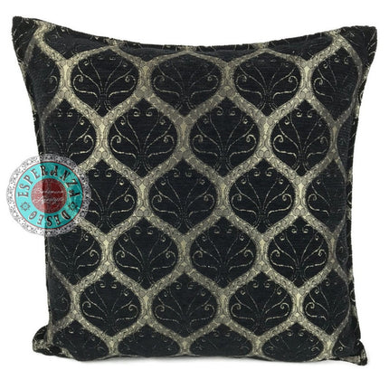 Honingraat black kussenhoes/cushion cover ± 70x70cm