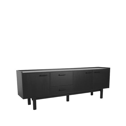 Dressoir Cali - Zwart - Eiken