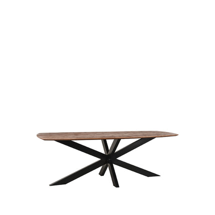 Eetkamertafel Zane - Espresso - Mangohout - 160 cm
