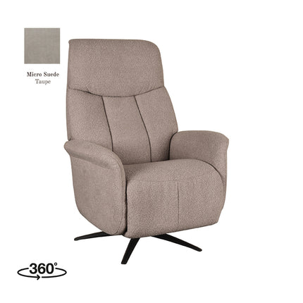 Fauteuil Oslo - Taupe - Micro Suede - Elektrische
