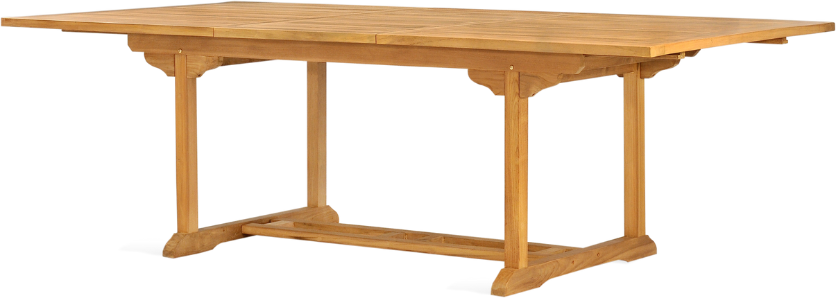 Uitschuifbare tuintafel