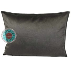 Velvet kussen donker taupe 50 x 70 cm