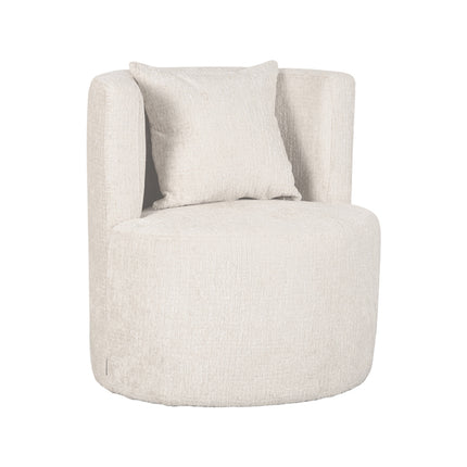 Fauteuil Evy - Naturel - Fluweel - 65 cm