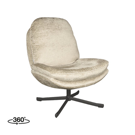 Fauteuil Noel - Beige - Stof