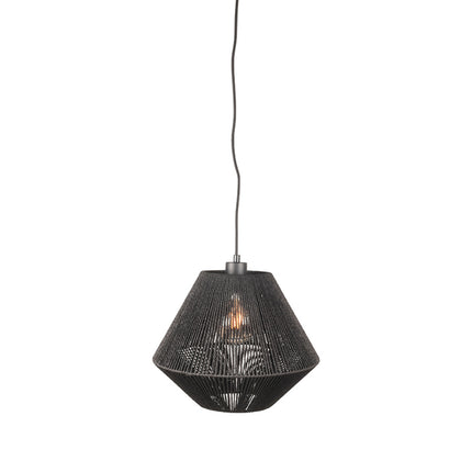 Hanglamp Ibiza - Zwart - Jute - 1-Lichts