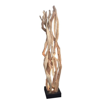 Lianen lamp - Staande lamp - Lamp - Lianenlamp - Sfeer - Sfeervolle lamp - Bamboe Lamp - Sfeervolle Kantoorlamp - Interieurlamp - 1 meter hoog
