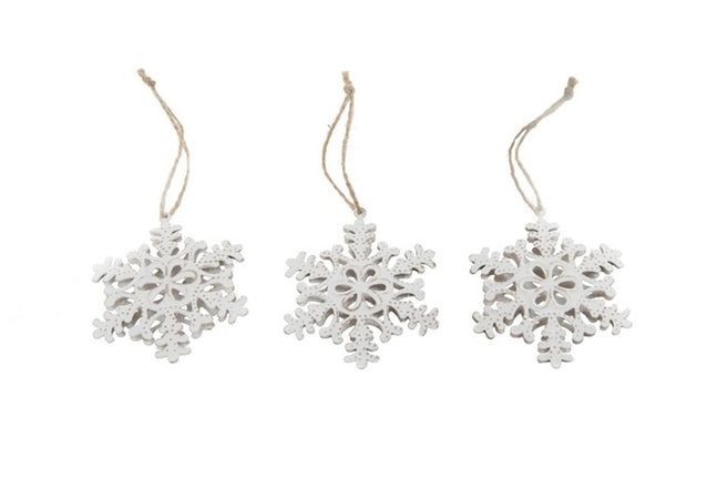 Hanger sneeuwvlok 7 cm