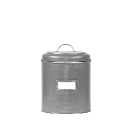 LABEL51 Opbergblik - Antiek grijs - Metaal - M - 14x14x20 cm