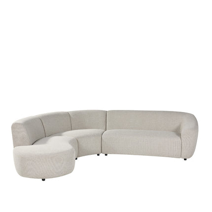 LABEL51 Hoekbank Florence - Naturel - Royal Boucle - Links Voorstaand