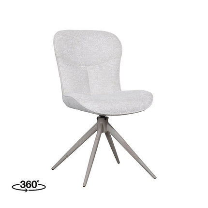 LABEL51 Eetkamerstoel Thorben - Naturel - Canyon - Taupe Metalen Frame