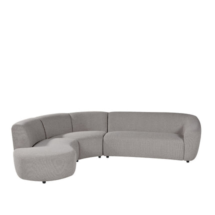 LABEL51 Hoekbank Florence - Mushroom - Royal Boucle - Links Voorstaand