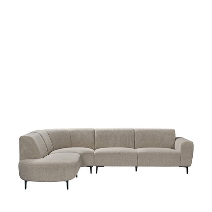 LABEL51 Fauteuil Mauro - Mushroom - Royal Boucle - Links Voorstaand
