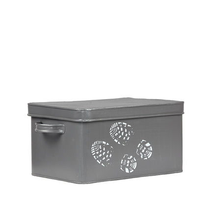 Schoenpoets Opbergkist - Grijs - Metaal