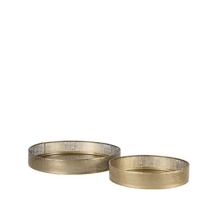 Dienbladen - Antiek goud - Metaal