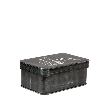 LABEL51 Make-Up opbergkist - Zwart - Metaal
