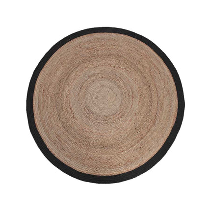 Vloerkleden Jute - Zwart - Jute - 150x150 cm