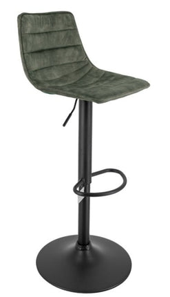 Barstoel velvet groen