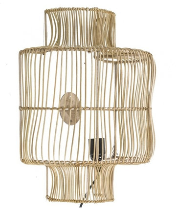 Wandlamp rotan
