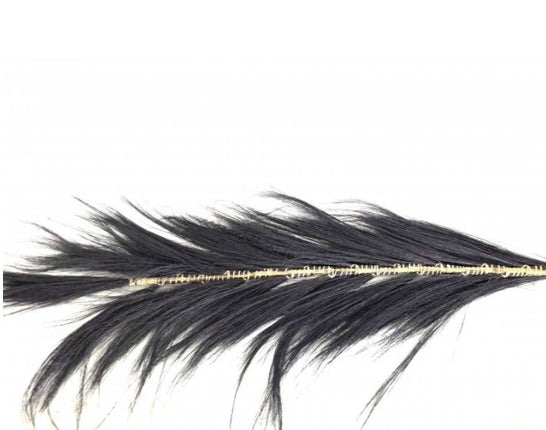 Bulu pluim zwart 140 cm