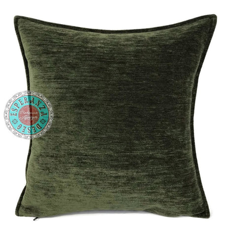 Army green kussenhoes 70 x 70 cm