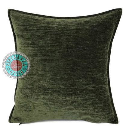 Army green kussenhoes 45 x 45