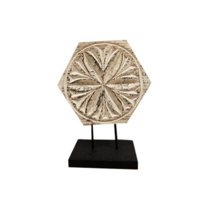 Ornament Flower Whitewash