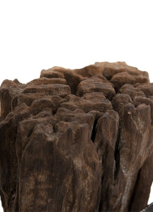 Teakhouten wijnrek voor 6 flessen