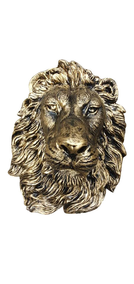 Leeuwenkop brons