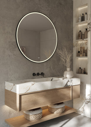 Badkamerspiegel - Spiegel - Spiegel met Verlichting - Spiegel Rond - Led Verlichting - Anti Condens - 120 cm