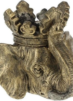 Bloempot Olifant - Bloempotten voor Binnen en Buiten - Plantenbak - Goud - Brons - 43 cm breed