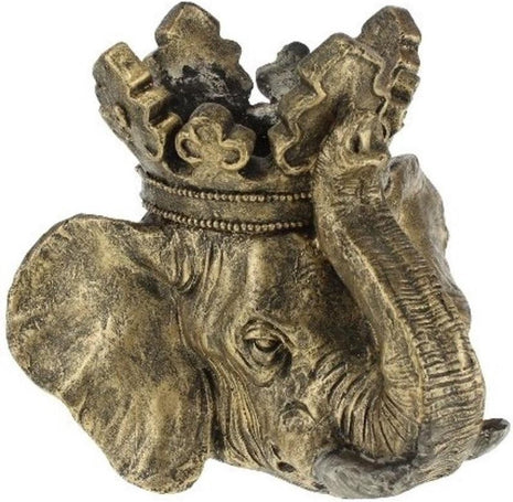 Bloempot Olifant - Bloempotten voor Binnen en Buiten - Plantenbak - Goud - Brons - 43 cm breed