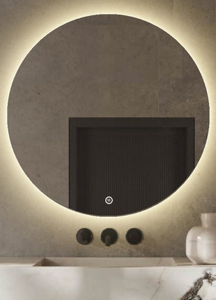 Badkamerspiegel Met Verlichting - Badkamerspiegel Rond 120 cm - Anti Condens - 3 Standen - 120 cm