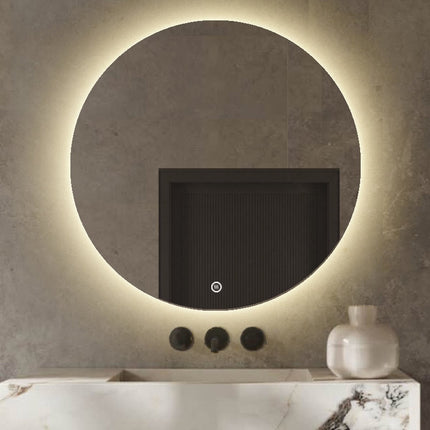 Badkamerspiegel Met Verlichting - Badkamerspiegel Rond 120 cm - Anti Condens - 3 Standen - 120 cm