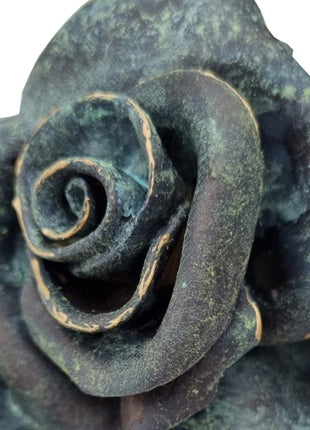 Roos - Keramiek - Handgemaakt Troostgeschenk Bij Overleiden - Rouw - Troost - Keramisch - Rozen - Geschenk - Verjaardag - 25 cm