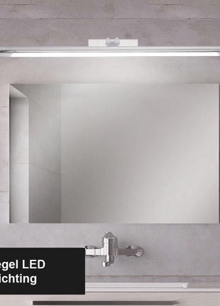 Spiegellamp - Spiegel Verlichting - Spiegelverlichting - Badkamer - Chroom - 55 cm